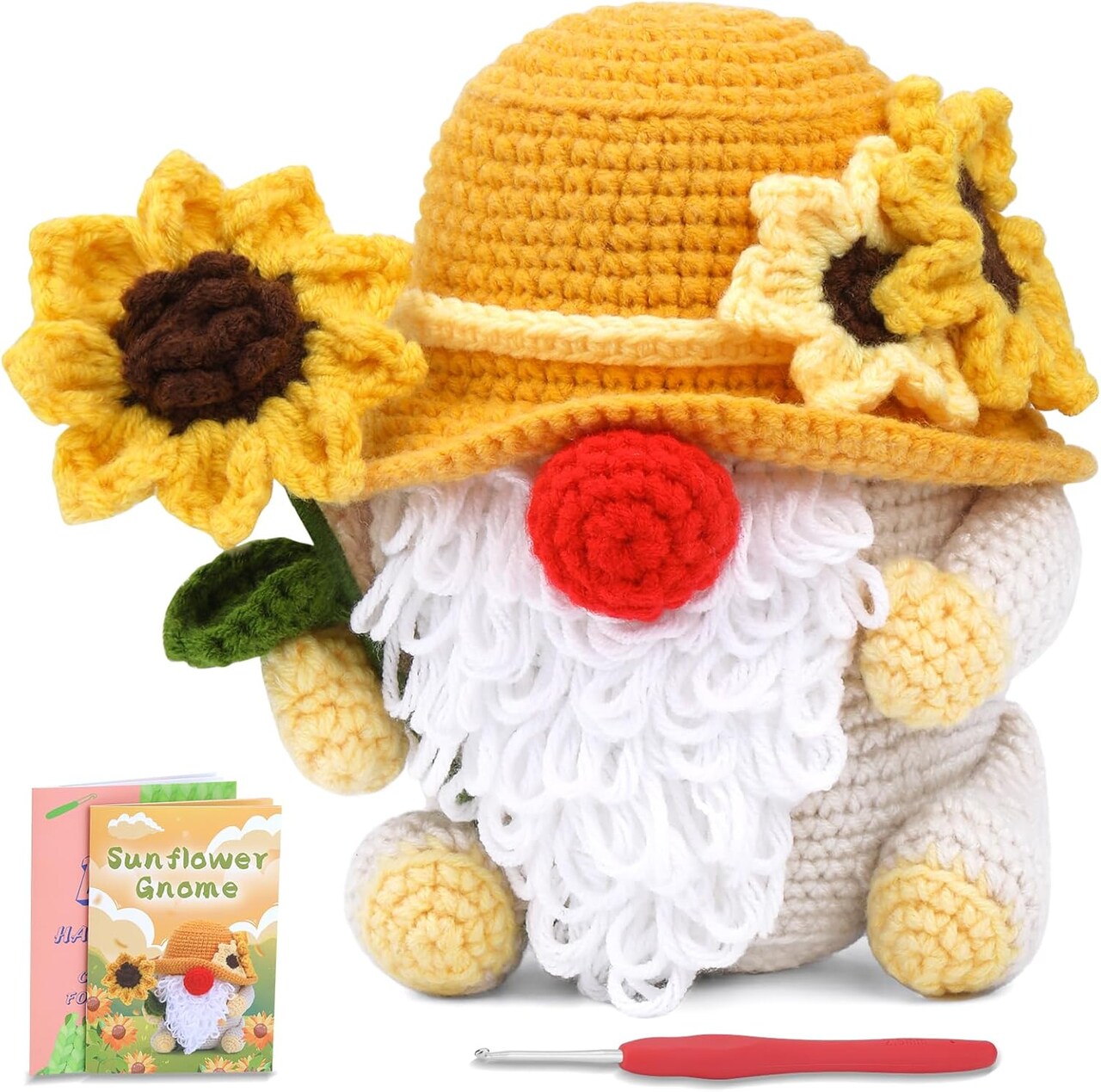 Crochet Starter Kits with Step-by-Step Tutorials Videos (Yellow) 1.18 x 0.79 x 0.39 inches